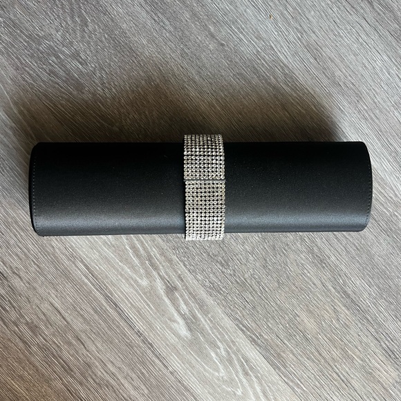 Boncara Handbags - Sleek Black and Silver Wristlet Clutch